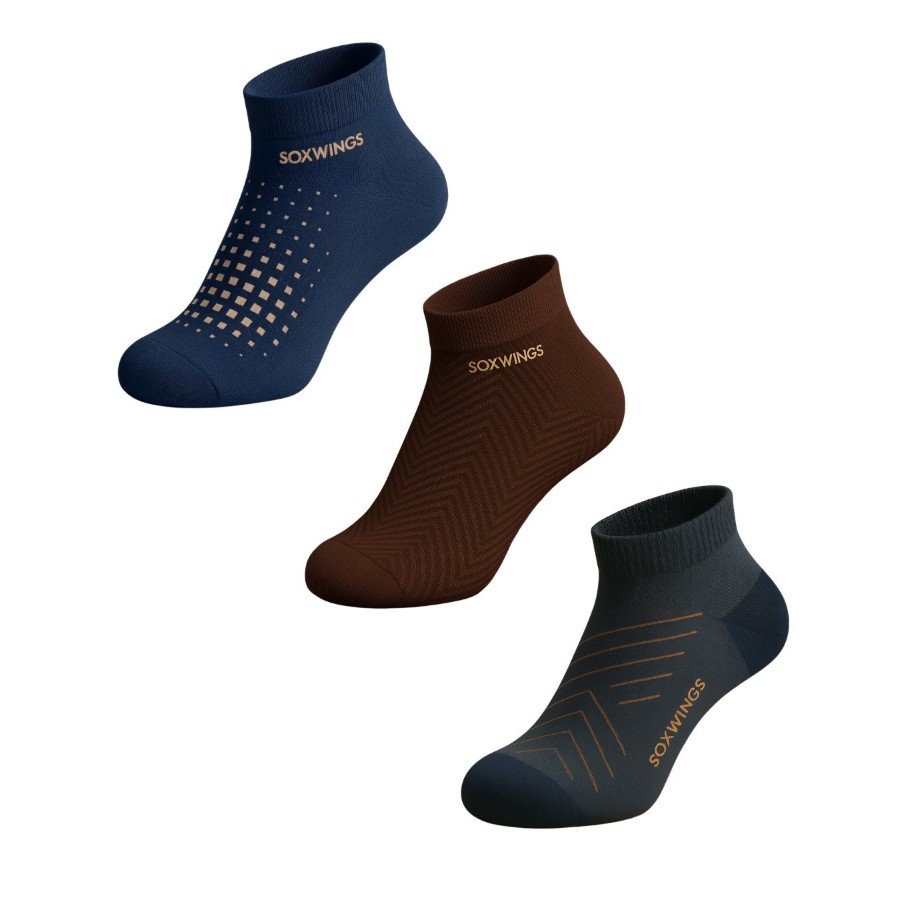 Urban Stack - Essential Trio ( Brown, Navy Blue & Grey )