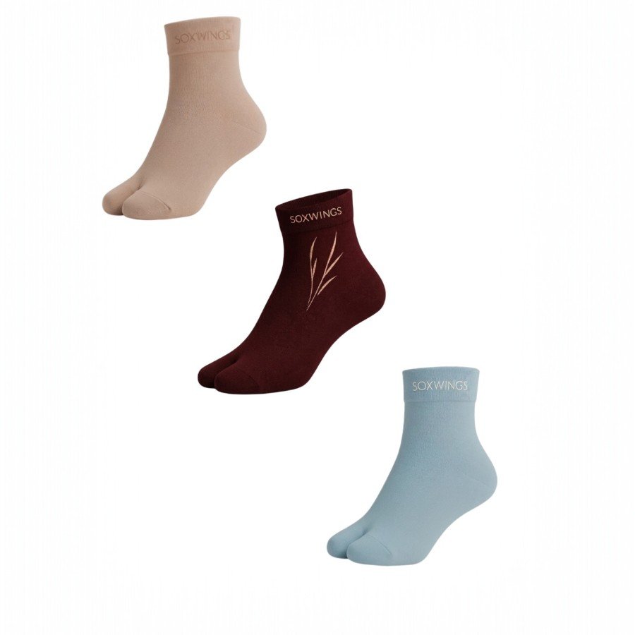 Soft Muse Thumb Socks ( Pack Of 3 )Multicolour