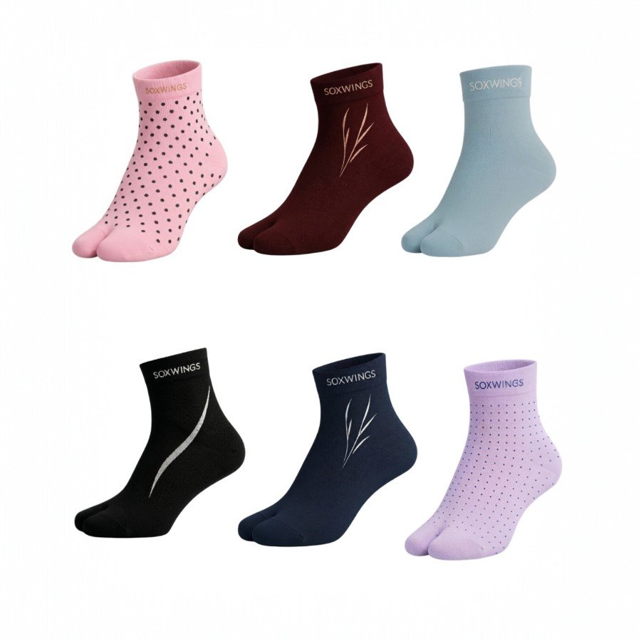 Soft Muse Thumb Socks ( Pack Of 6 )Assorted
