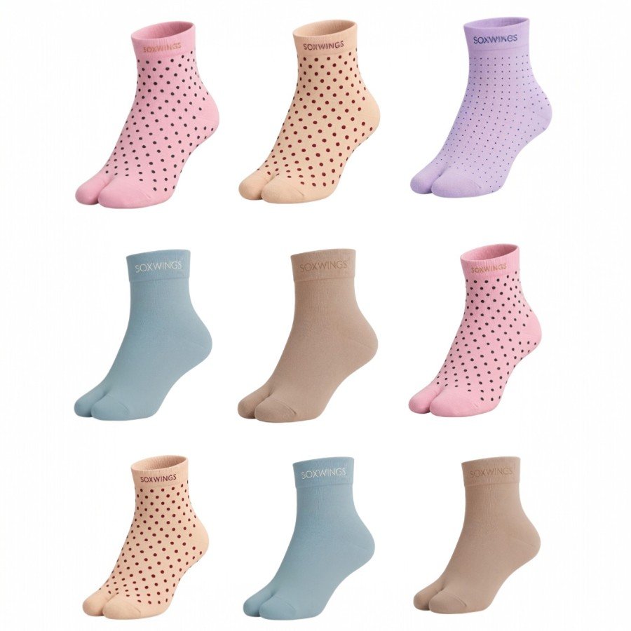 Soft Muse Thumb Socks ( Pack Of 9 )Assorted